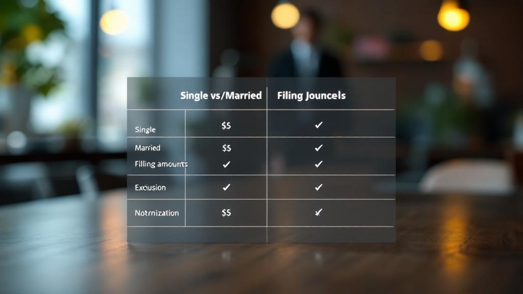 Primary residence exclusion amounts for single and married taxpayers