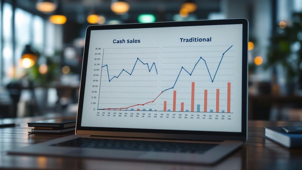 Detailed comparison chart of cash offers versus traditional home sales
