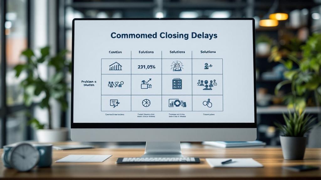 Common home closing delays and solutions chart