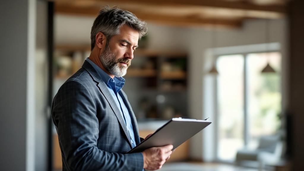 Real estate appraiser conducting divorce property valuation