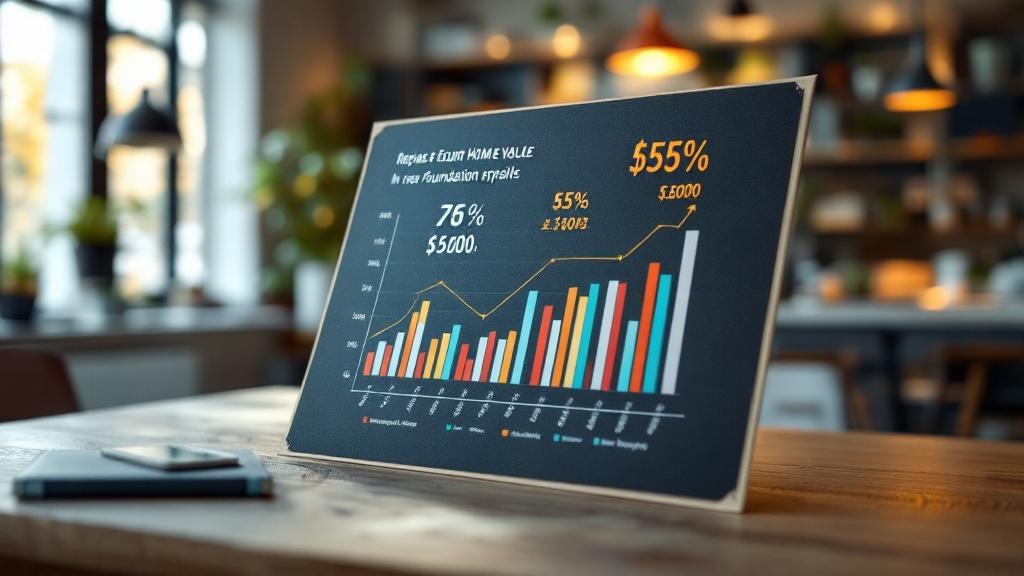 ROI analysis chart for foundation repairs versus cash sale options for settling house sale