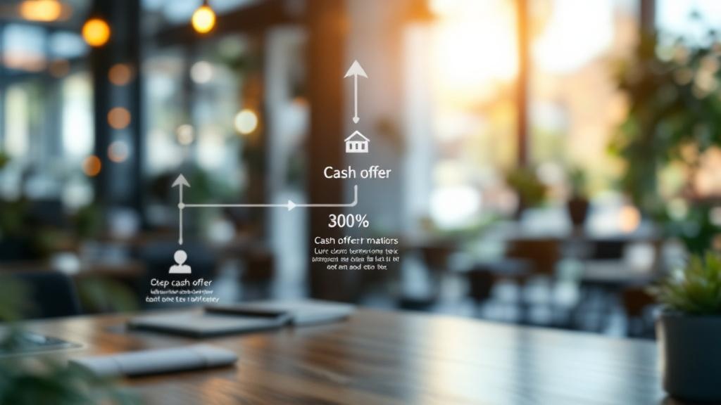 Free cash offer process timeline showing evaluation, analysis, and offer delivery steps