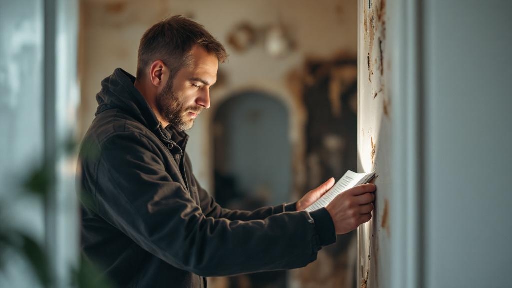 Insurance adjuster documenting fire damage during property inspection