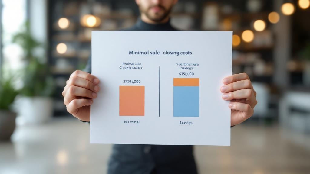 Cash sale closing costs breakdown showing reduced fees and eliminated expenses