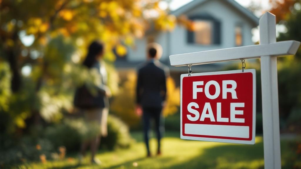 Real estate agent conducting home showing during marketing period