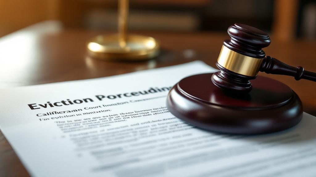 California eviction process legal requirements and courthouse procedures