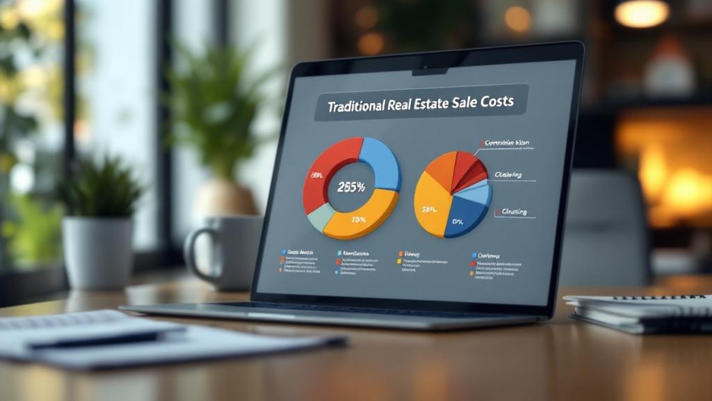 Traditional real estate sale costs breakdown infographic