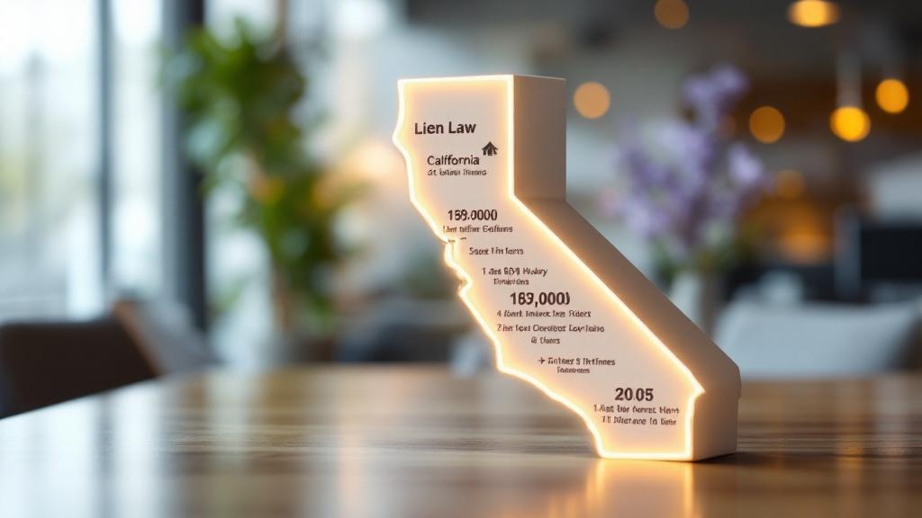 California property lien laws infographic showing state-specific requirements and timeframes