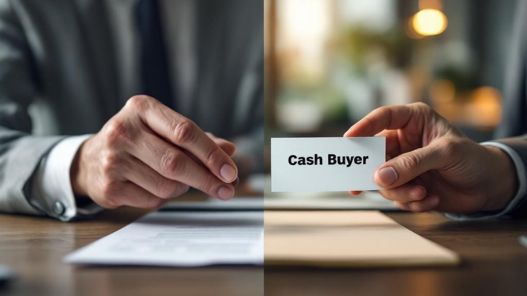 Comparison of traditional real estate sale versus quick cash sale options during divorce