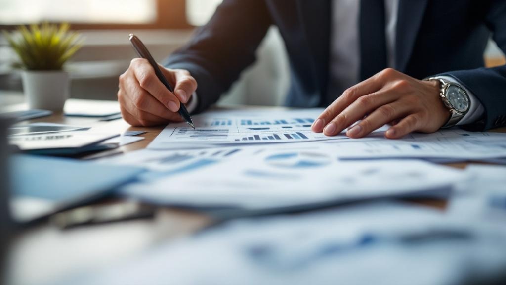 Real estate investor analyzing portfolio and considering cash sale options for rental properties