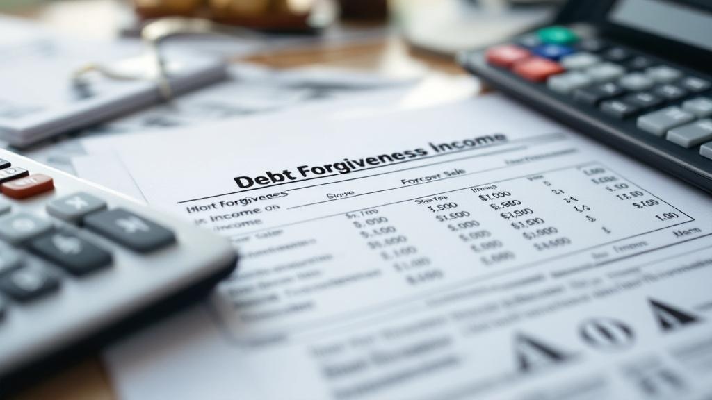 Tax implications comparison showing debt forgiveness calculations