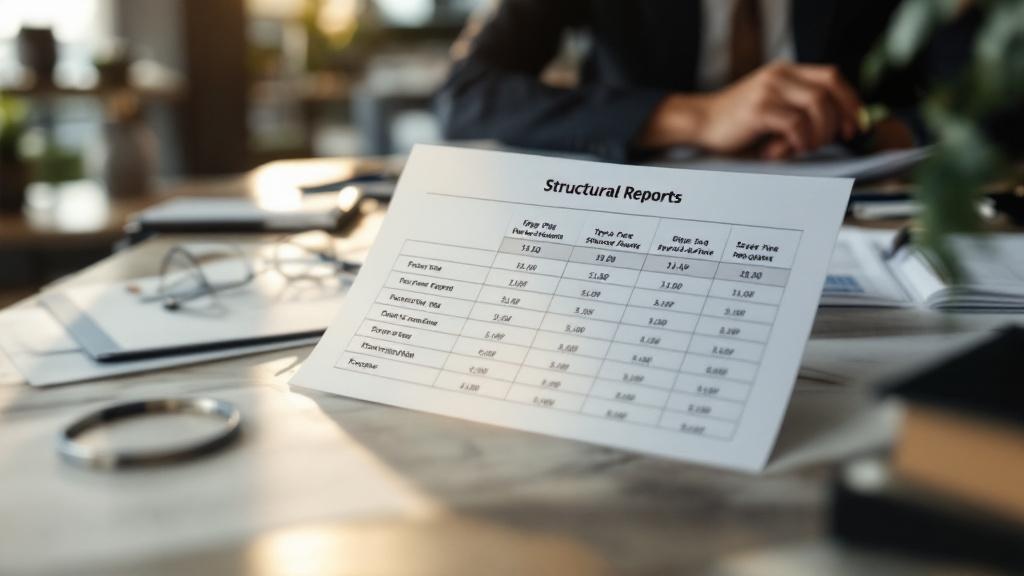 Structural engineering report types and pricing comparison table