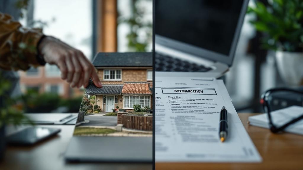 Before and after comparison of property title documentation showing clouded versus clear title